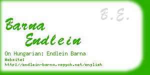 barna endlein business card